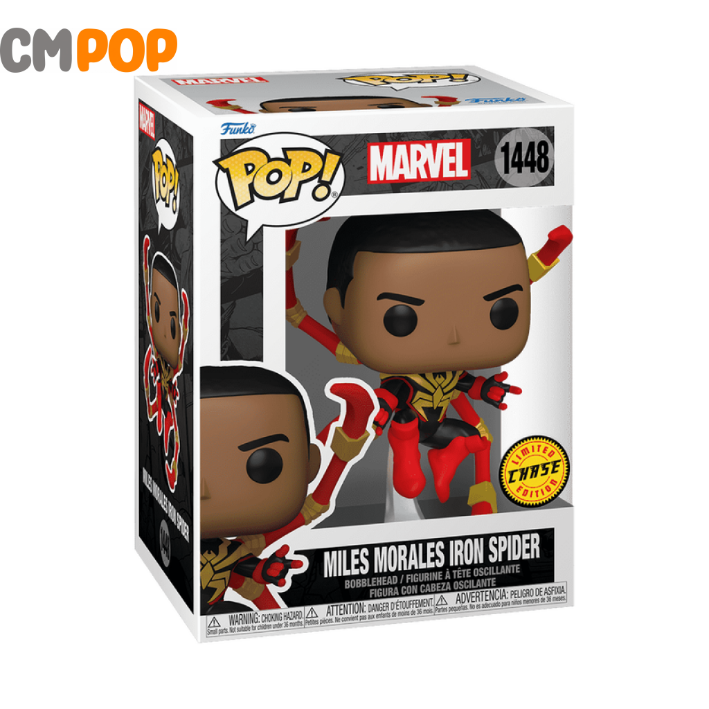 Miles Morales Iron Spider #1448 - Funko Pop! Marvel Comics With Chase Pop