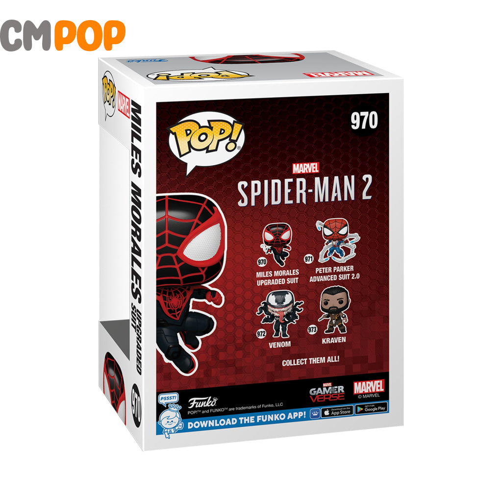 Miles Morales Upgraded Suit - #970 Spider - Man 2 Marvel Funko Pop