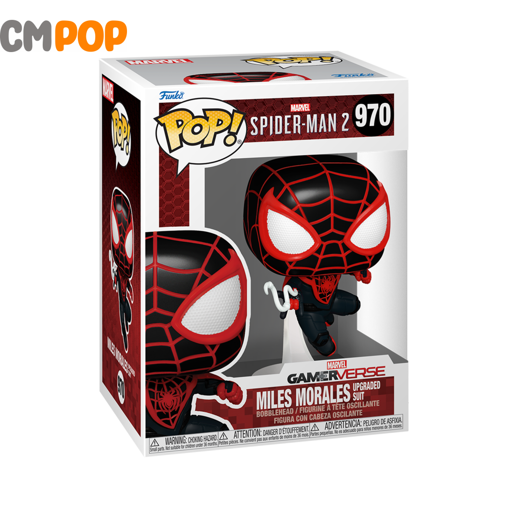 Miles Morales Upgraded Suit - #970 Spider - Man 2 Marvel Funko Pop