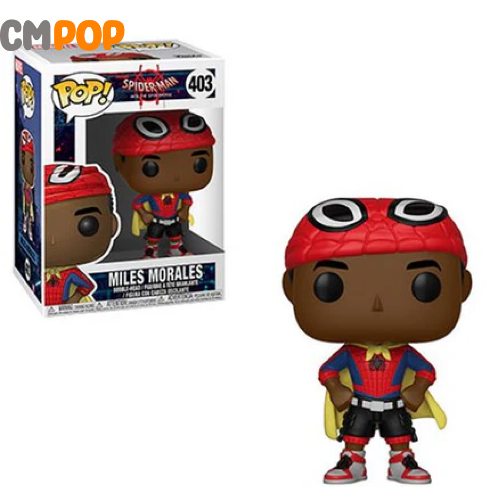 Miles Morals - #403 Funko Pop! Marvel -Spider-Man Into The Spiderverse Pop