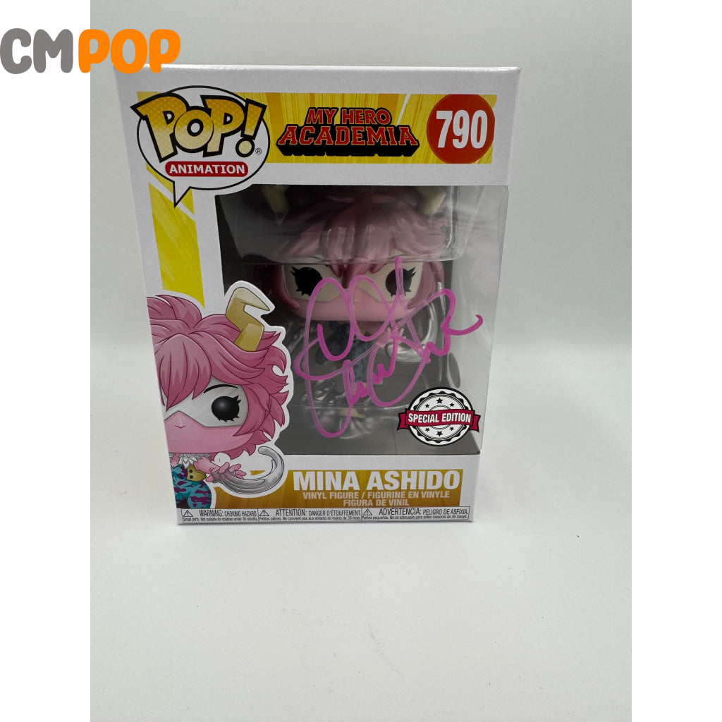 Mina Ashido - #790 - Funko Pop! - Animation - My Hero Academia - Special Edition - Signed by - Certified Pop! Funko Pop