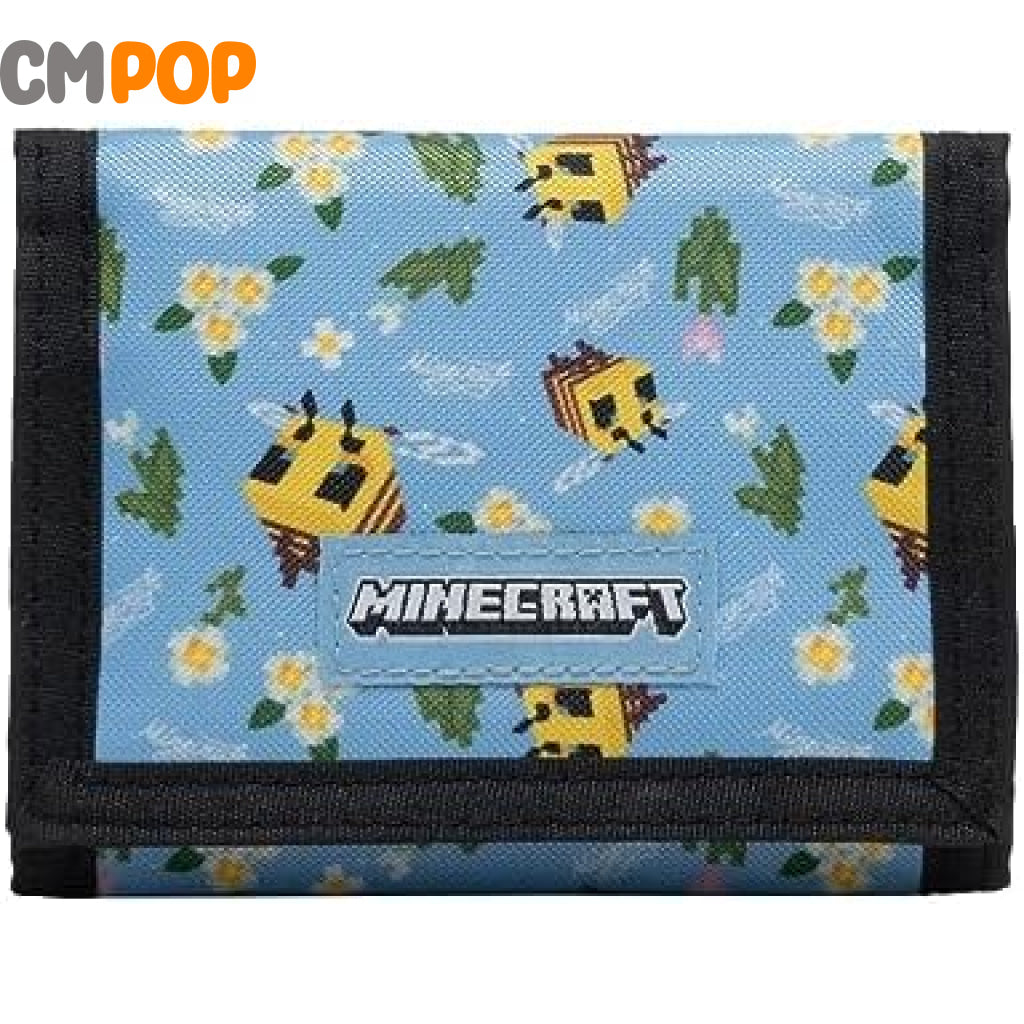 Minecraft Honey Bee Nylon Trifold Wallet Wallet