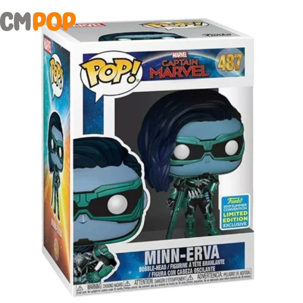 Minn-Erva - #487 - Funko Pop! - Marvel - Captain Marvel - 2019 Summer Convention Limited Edition Exclusive Funko Pop