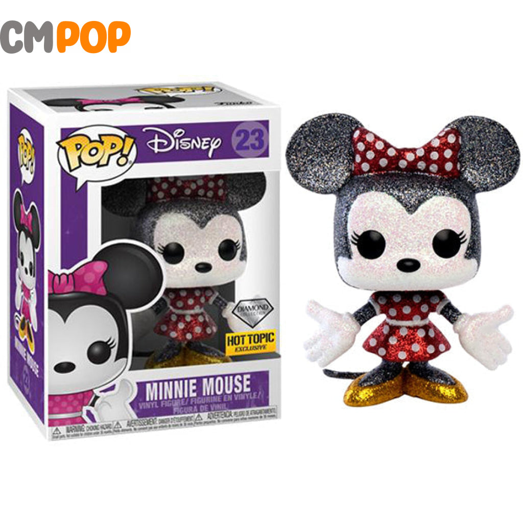 Minnie Mouse - #23 - Funko Pop! - Disney - Diamond Collection - Hot Topic Exclusive Funko Pop