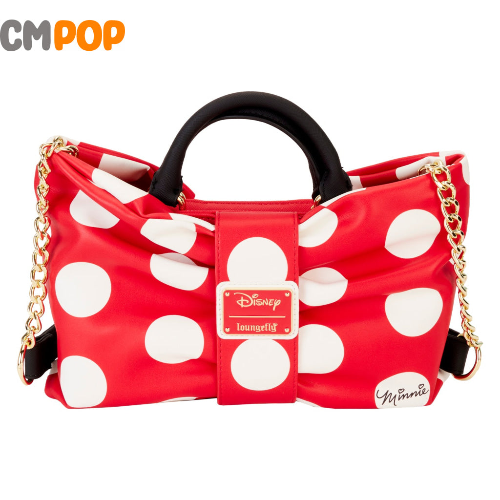 Minnie Rocks The Dots Figural- Disney - Loungefly Bow Cross Body Bag