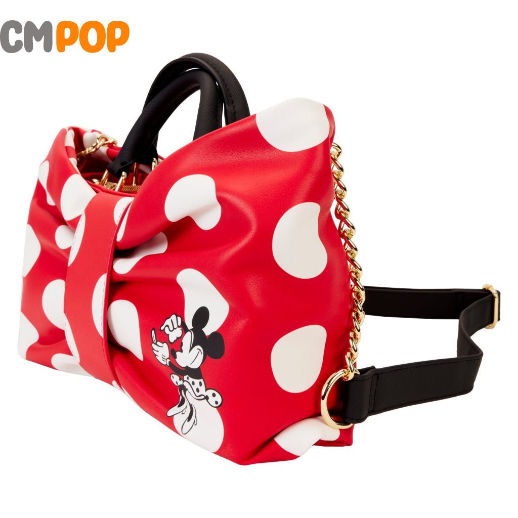 Minnie Rocks The Dots Figural- Disney - Loungefly Bow Cross Body Bag