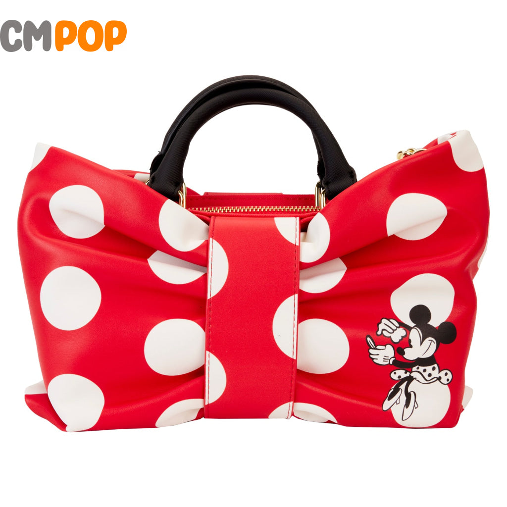 Minnie Rocks The Dots Figural- Disney - Loungefly Bow Cross Body Bag
