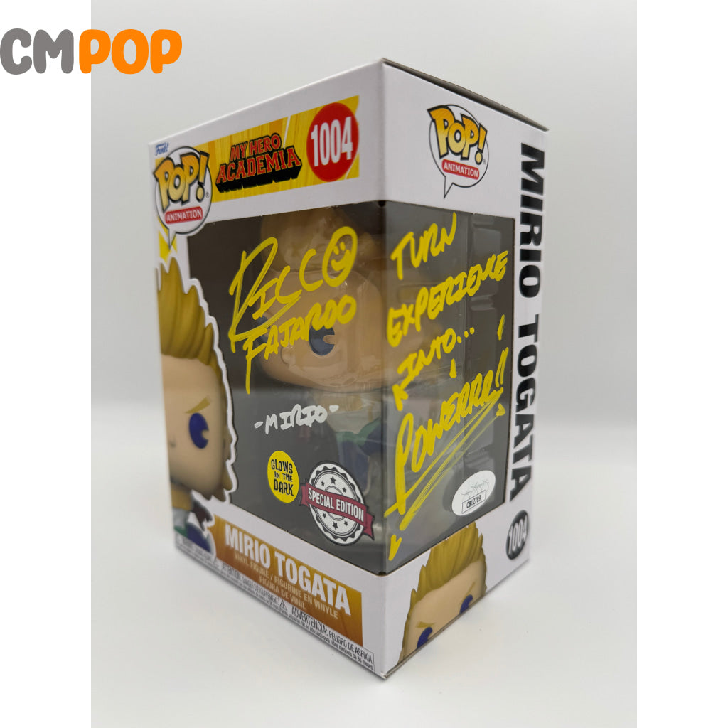 Mirio Togata - #1004 Funko Pop! Animation My Hero Academia Gitd Special Edition Exclusive Signed By
