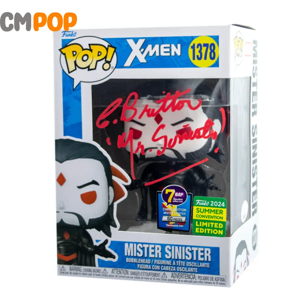 Mister Sinister - #1378 - Funko Pop! - X-Men - Funko 2024 Limited Edition Exclusive - 7 BAP - 60 PCS - Signed POP!