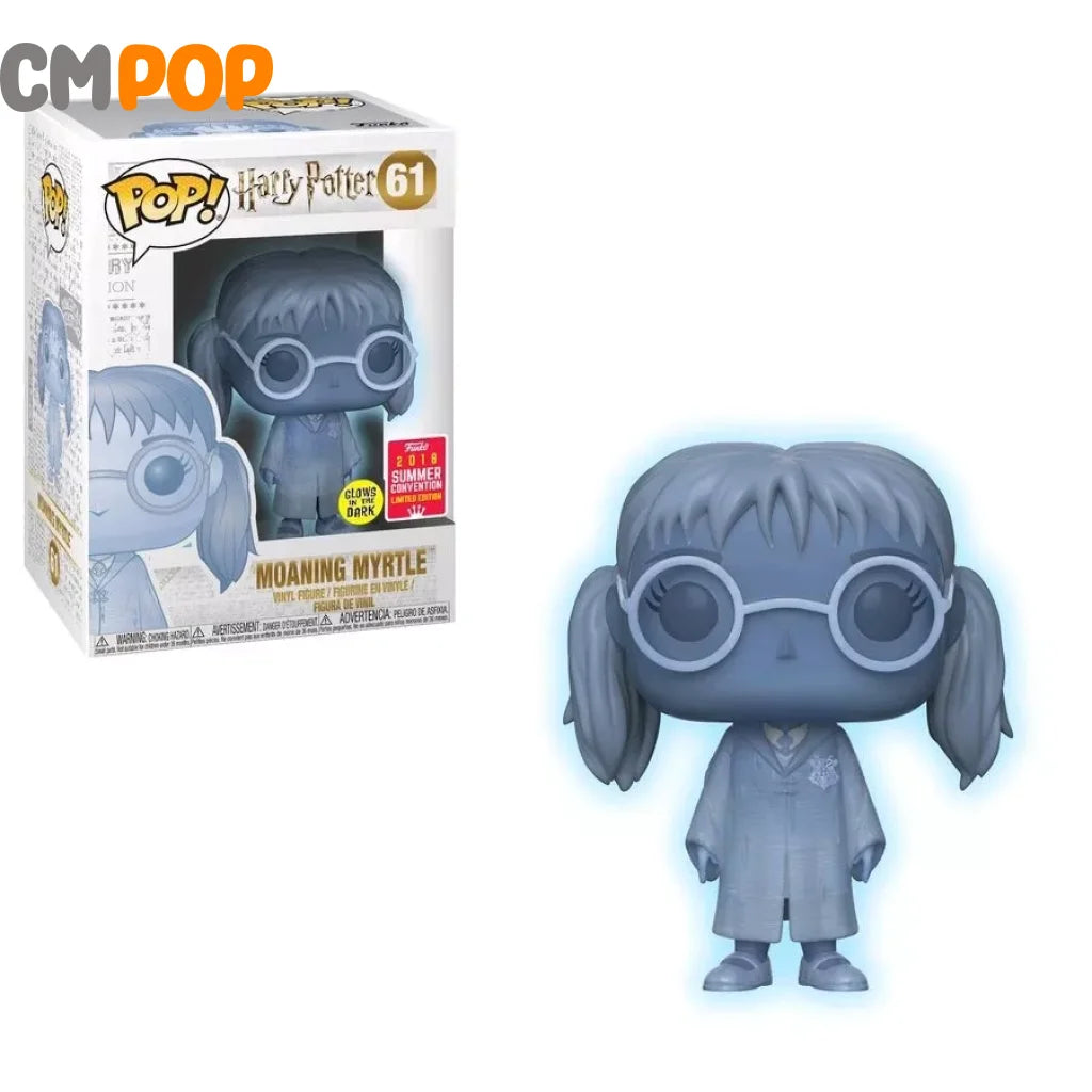Moaning Myrtle - #61 Funko Pop! Harry Potter Glows In The Dark 2018 Summer Convention Limited