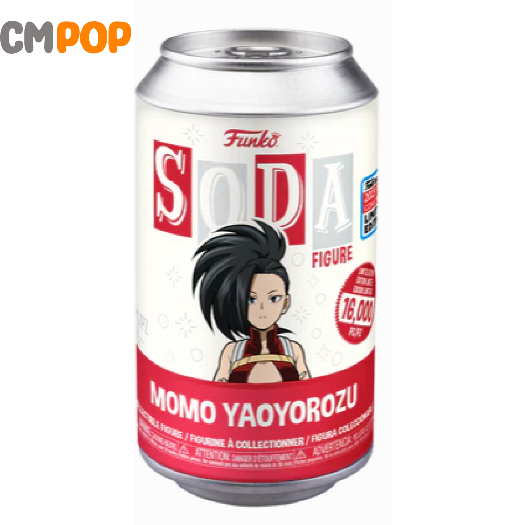 Momo Yayorozu - Funko Vinyl Soda 16 000 Pieces My Hero Academia Anime Chance Of Chase Nycc 2023