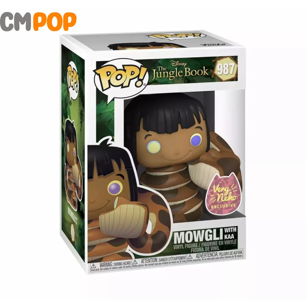 Mowgli With Kaa- #987 - Funko Pop! Disney Jungle Book Very Neko Exclusive Pop