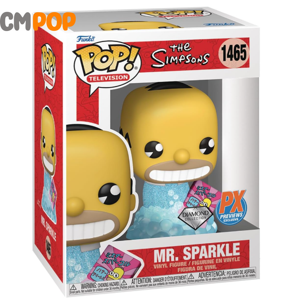 Mr. Sparkle - #1465 Funko Pop! The Simpsons Diamond Collection Px Exclusive Pop