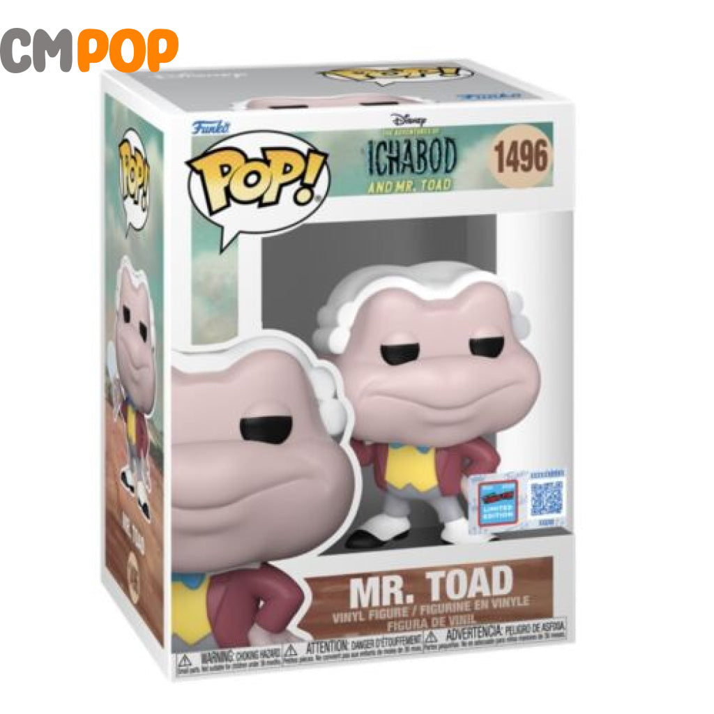 Mr. Toad - #1496 Funko Pop! -The Adventures Of Ichabod And Disney 2024 Comic Con Exclusive Pop