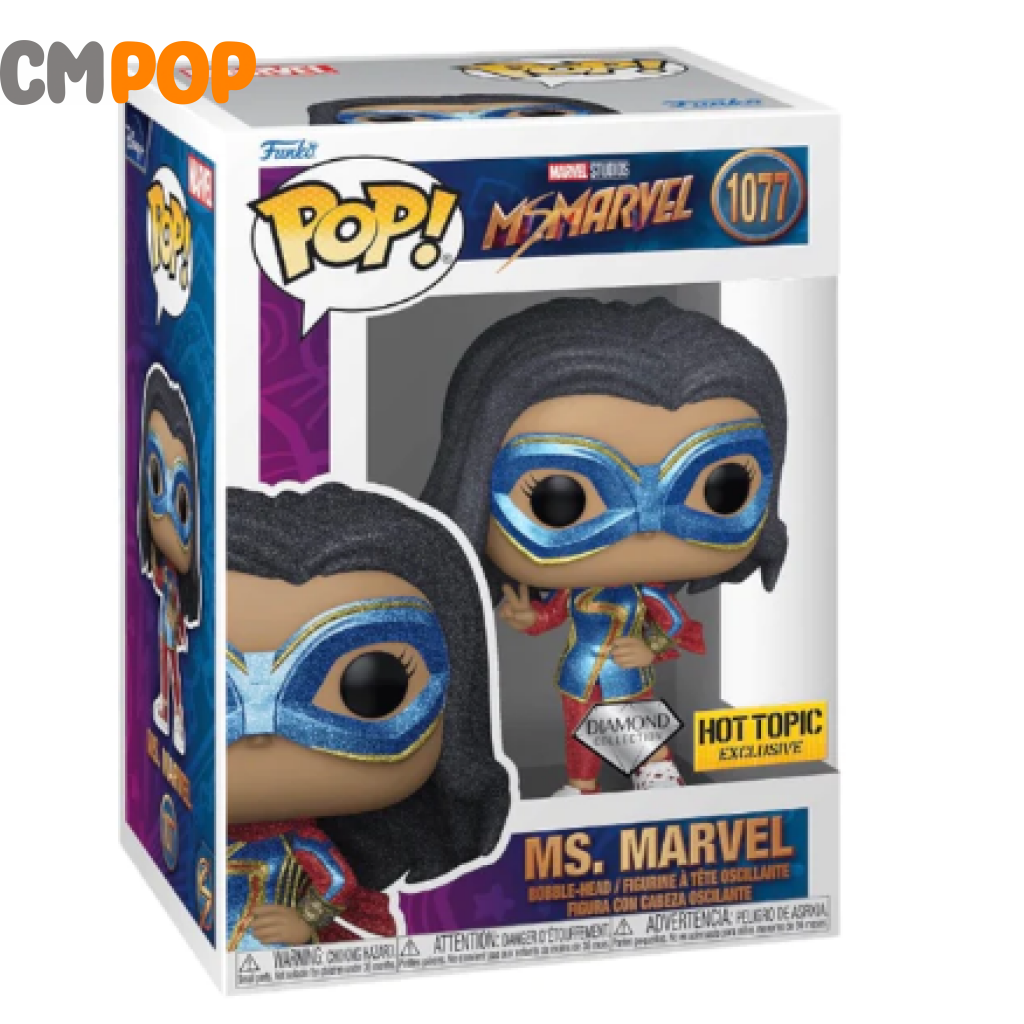 Ms. Marvel Diamond - #1077 Funko Pop! Ms Hot Topic Exclusive Pop