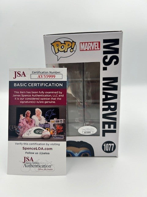 Ms. Marvel Diamond - #1077 - Funko Pop! - Ms Marvel -  7 BAP - 20CS - Signed POP! - Signed by Iman Vellani