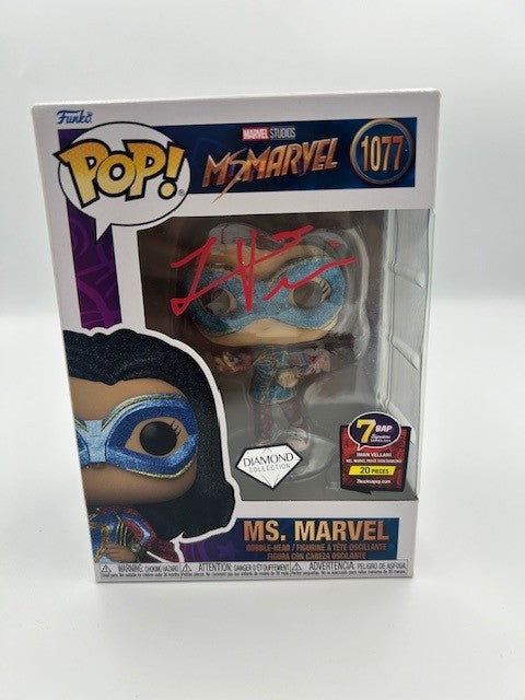 Ms. Marvel Diamond - #1077 - Funko Pop! - Ms Marvel -  7 BAP - 20CS - Signed POP! - Signed by Iman Vellani