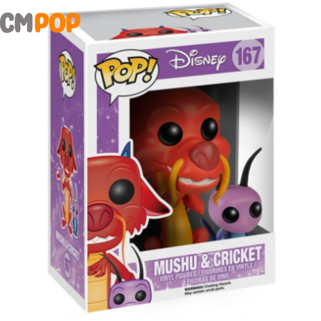 Mushu & Cricket - #167- Funko Pop! Disney Mulan Pop