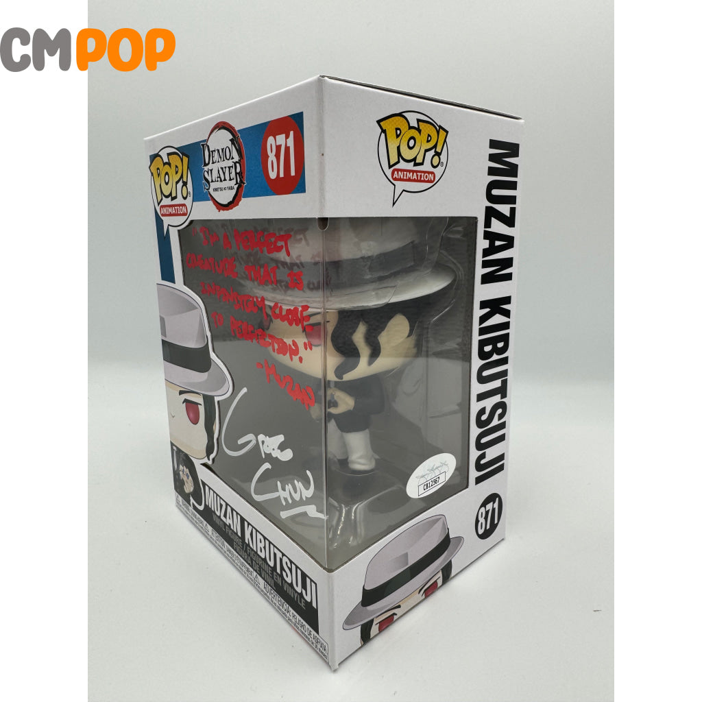 Muzan Kibutsuji - #871 Funko Pop! Animation Demon Slayer Signed By Greg Chun Certified Pop