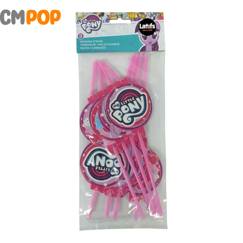 My Little Pony Drinking Straws 8-Pack Party Supplies