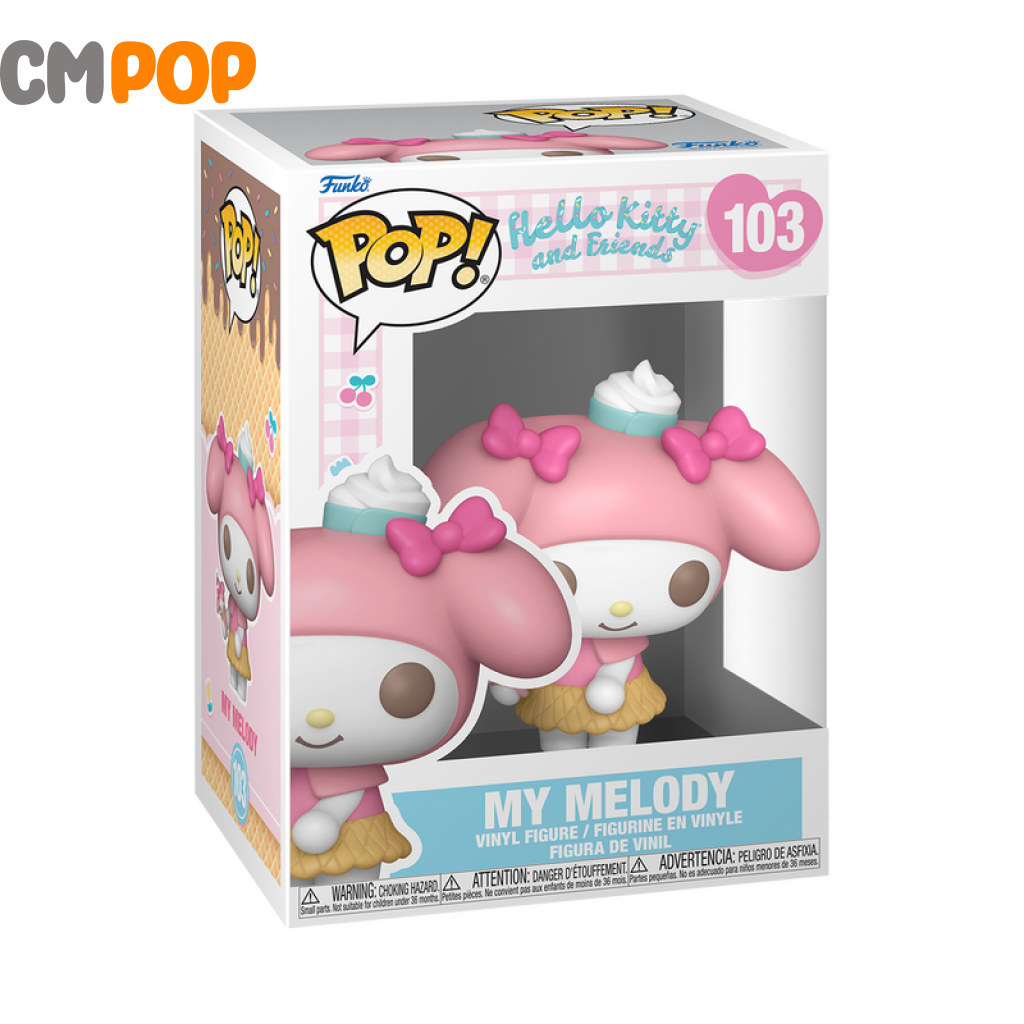 My Melody With Ice Cream - #103 Funko Pop! Hello Kitty And Friends Pop