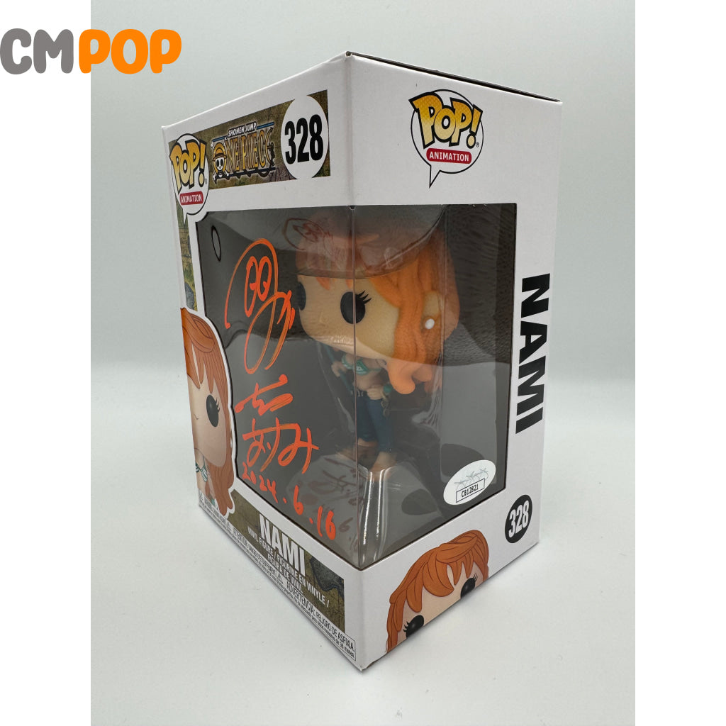 Nami - #328 Funko Pop! One Piece Signed By Akemi Okamura Certified Pop