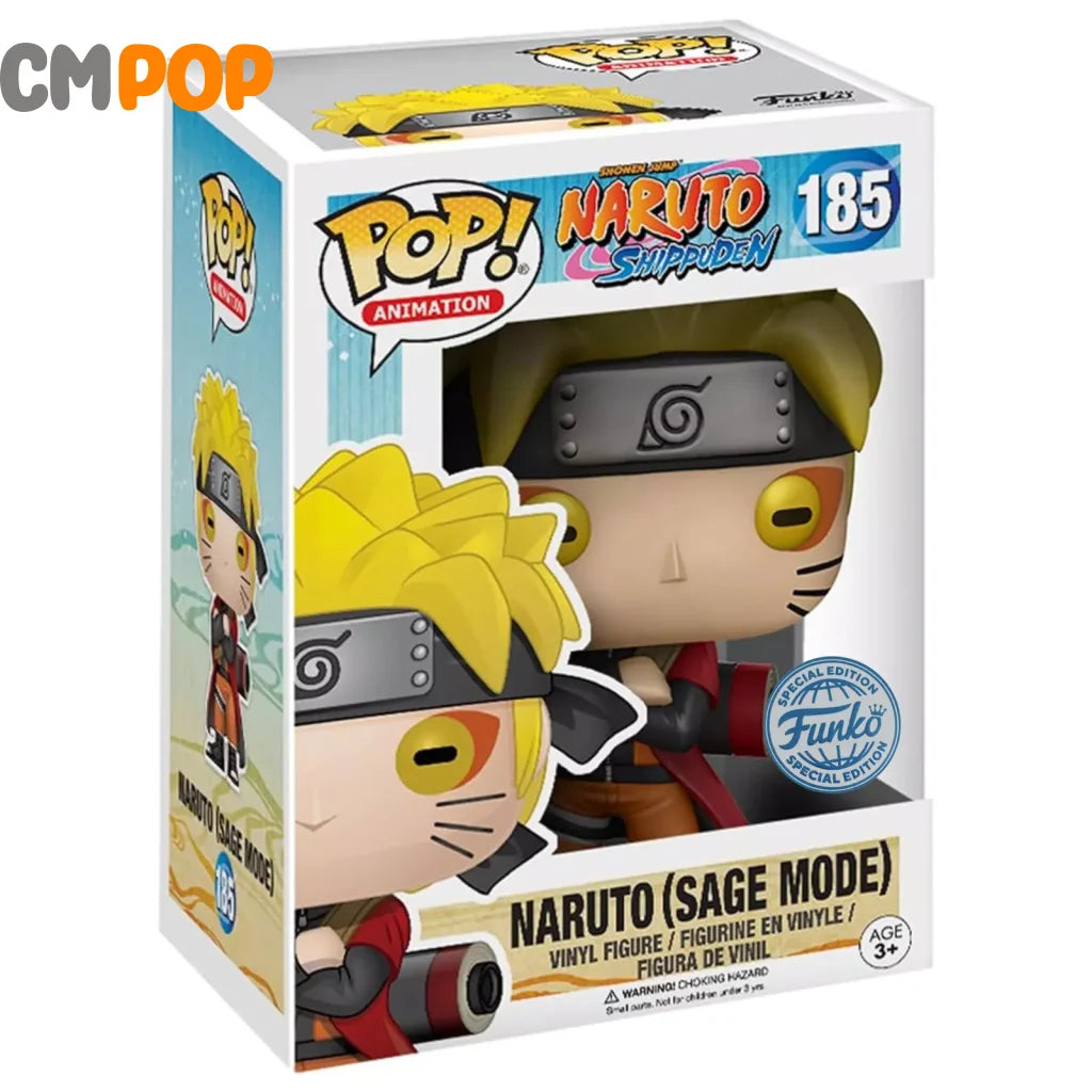 Naruto (Sage Mode) - #185 Funko Pop! Animation Shippuden Special Edition Exclusive Pop