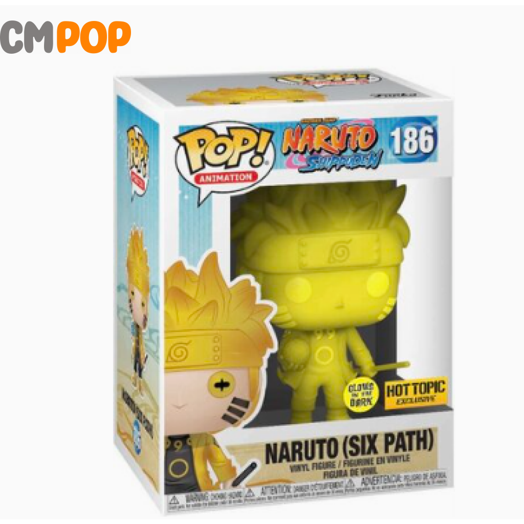 Naruto Six Path - #186- Funko Pop! Shippuden Gitd Hot Topic Exclusive Pop