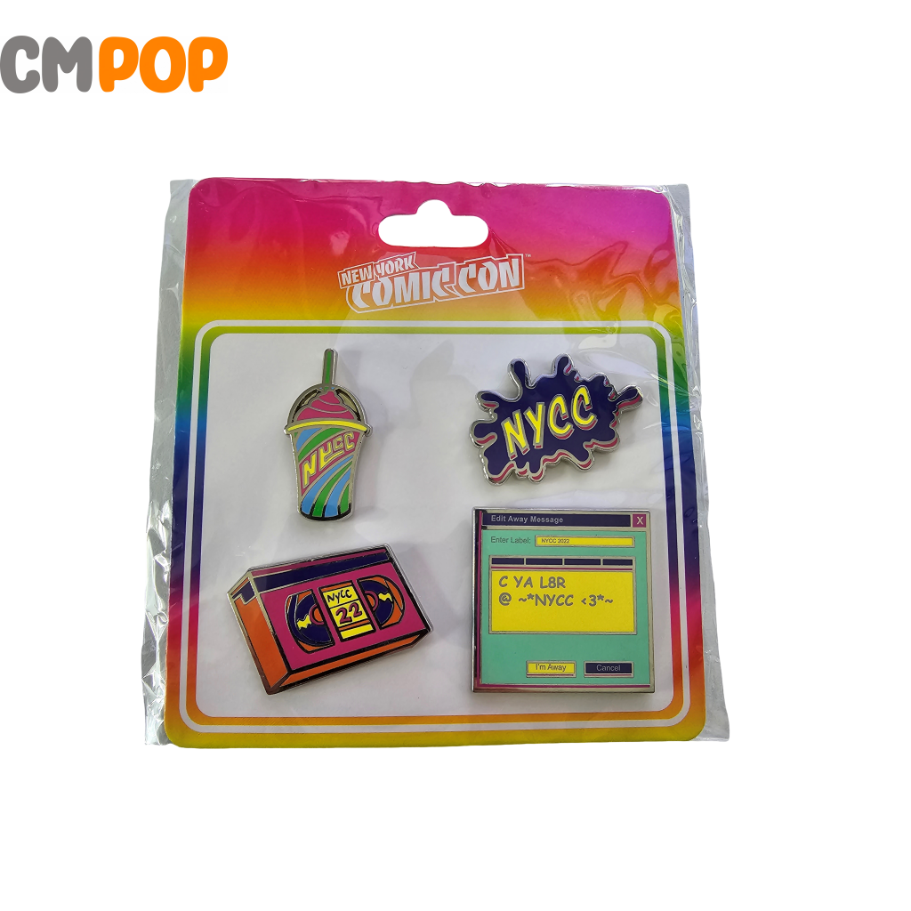 New York Comic Con 4 Pin Set - Nycc 2023 Reed Pop Funko