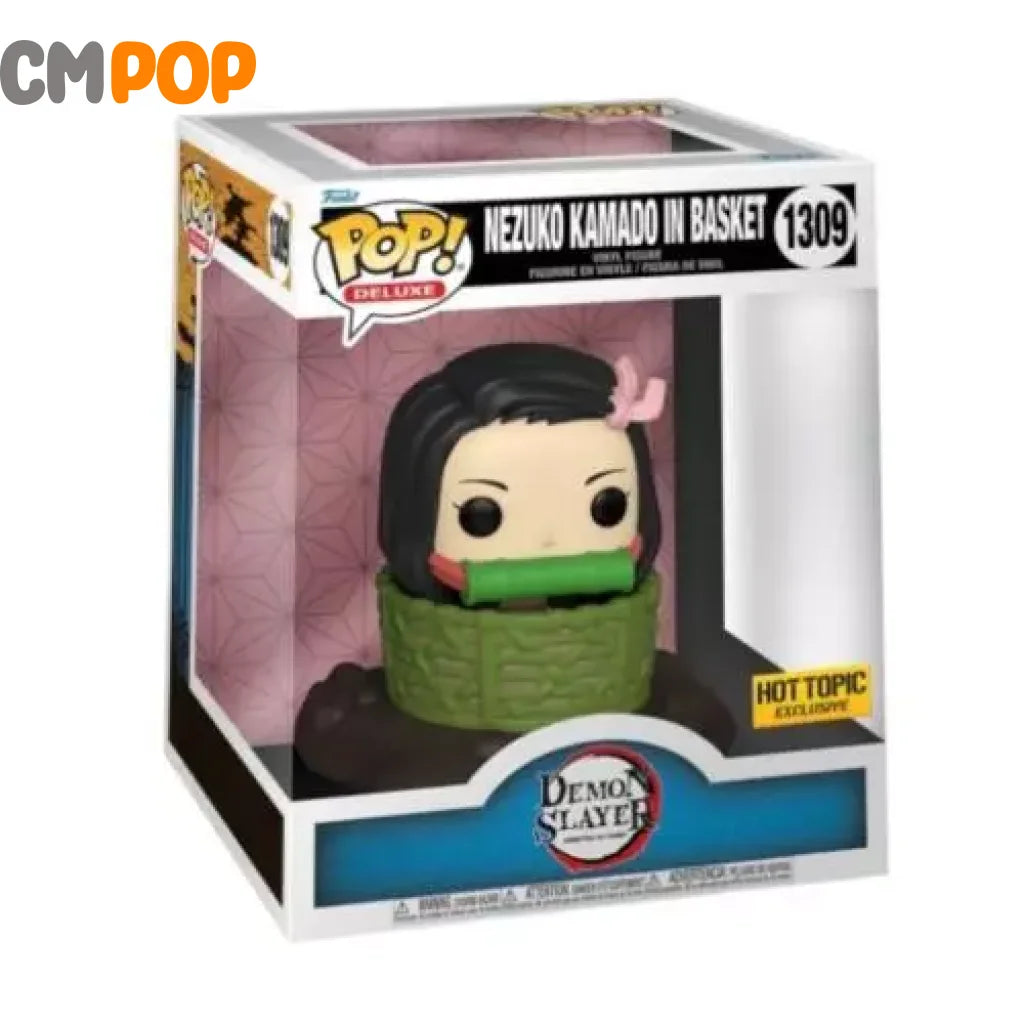 Nezuko Kamado In Basket - #1309 - Funko Pop! - Demon Slayer - Hot Topic Exclusive - Deluxe Funko Pop