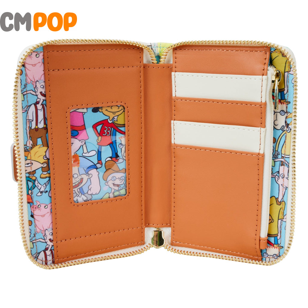 Nickelodeon Hey Arnold Zip Around Wallet - Loungefly