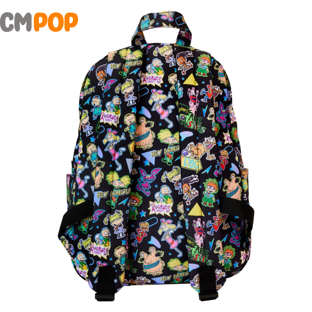 Nickelodeon Retro Aop Full Size Nylon Backback - Backpack Loungefly