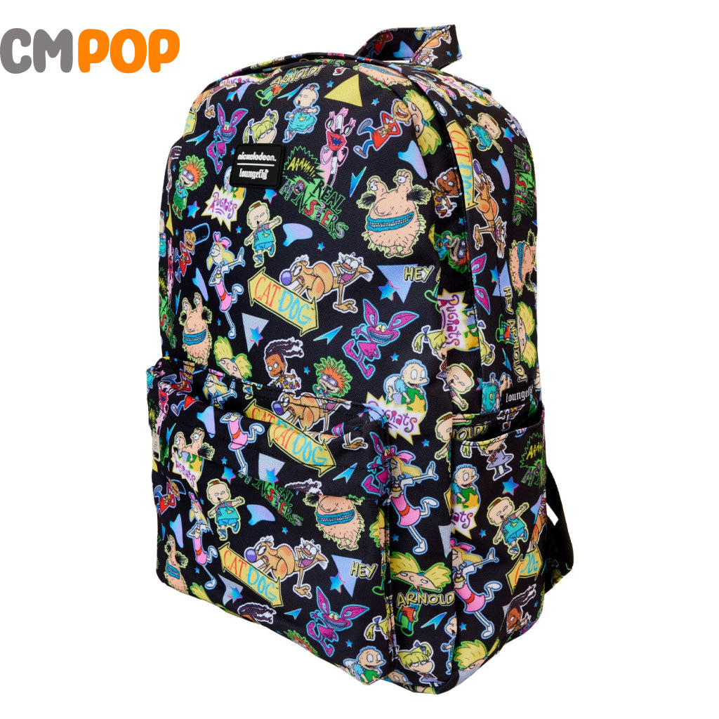 Nickelodeon Retro Aop Full Size Nylon Backback - Backpack Loungefly