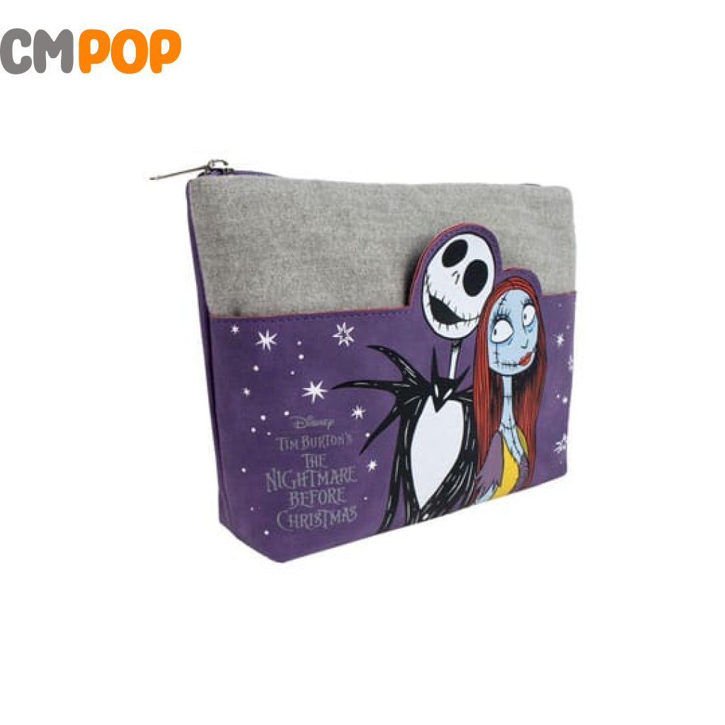 Nightmare Before Christmas Jack & Sally Purple - Make Up Bag Makeup Bag