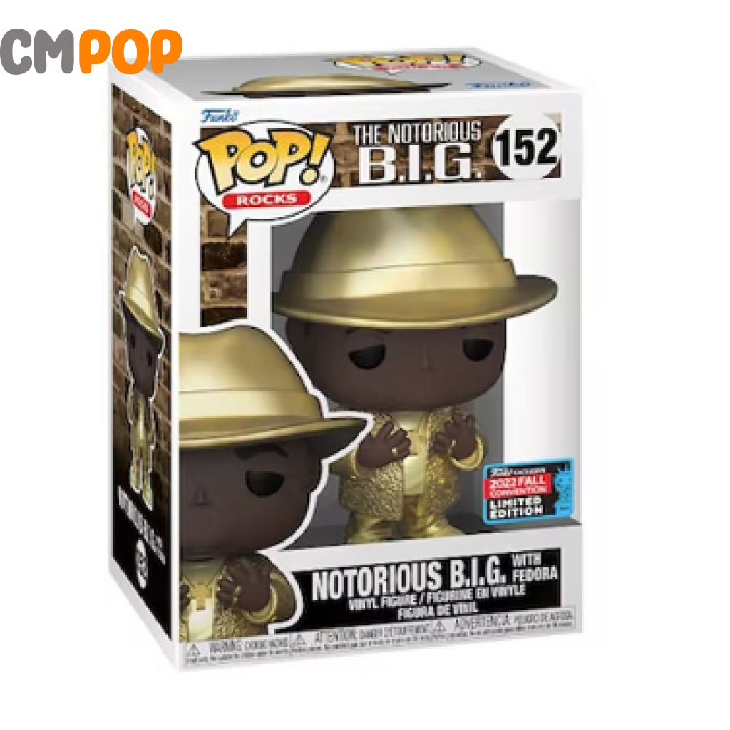 Notorious B.i.g With Fedora - #152 Funko Pop! The Big Fall Convention 2022 Limited Edition Pop