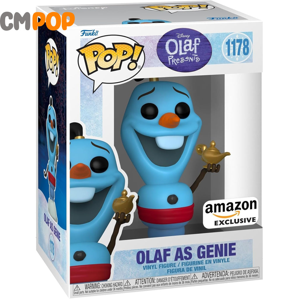 Olaf As Genie - #1178 Funko Pop! Disney Presents Amazon Exclusive Pop
