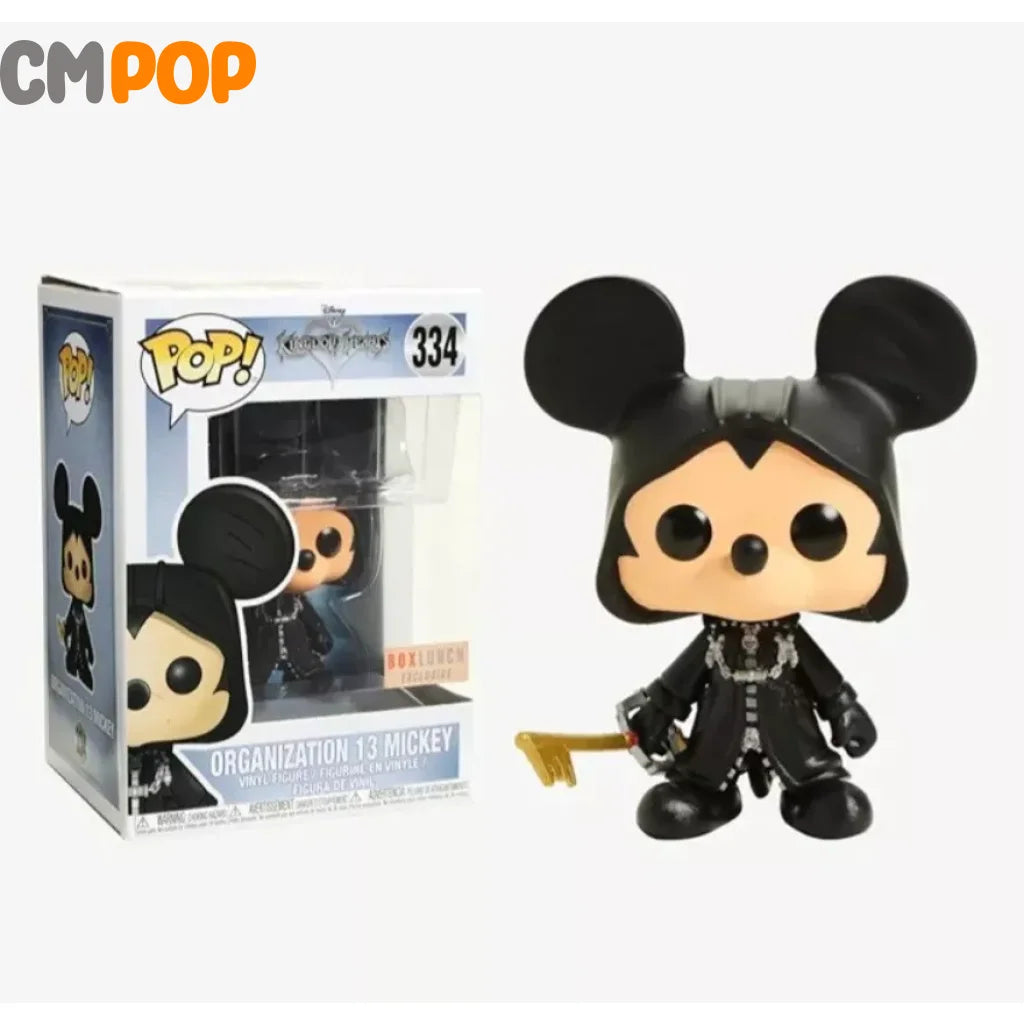 Organization 13 Mickey - #334 Funko Pop! Disney Kingdom Hearts -Box Lunch Exclusive