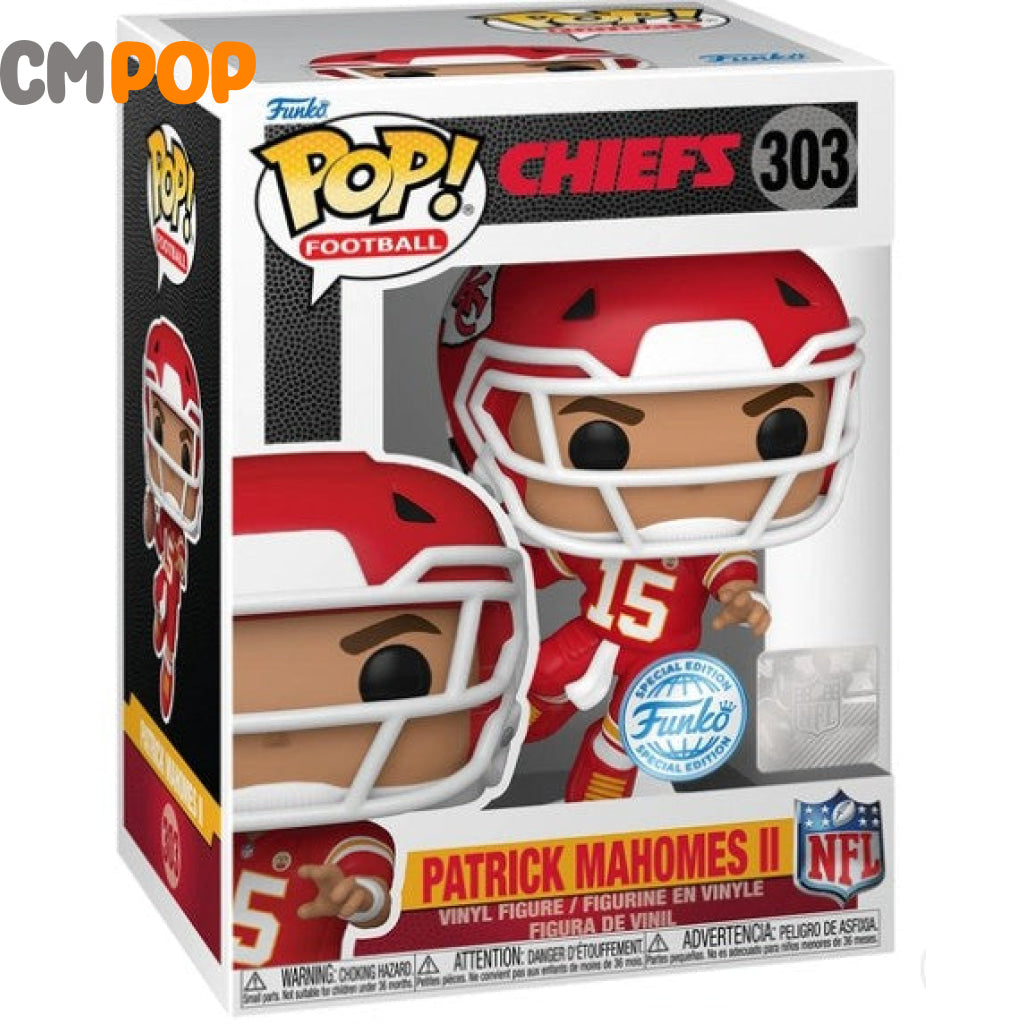 Patrick Mahomes - #303 - Funko Pop! - NFL - Chiefs - Football - Funko Exclusive Funko Pop