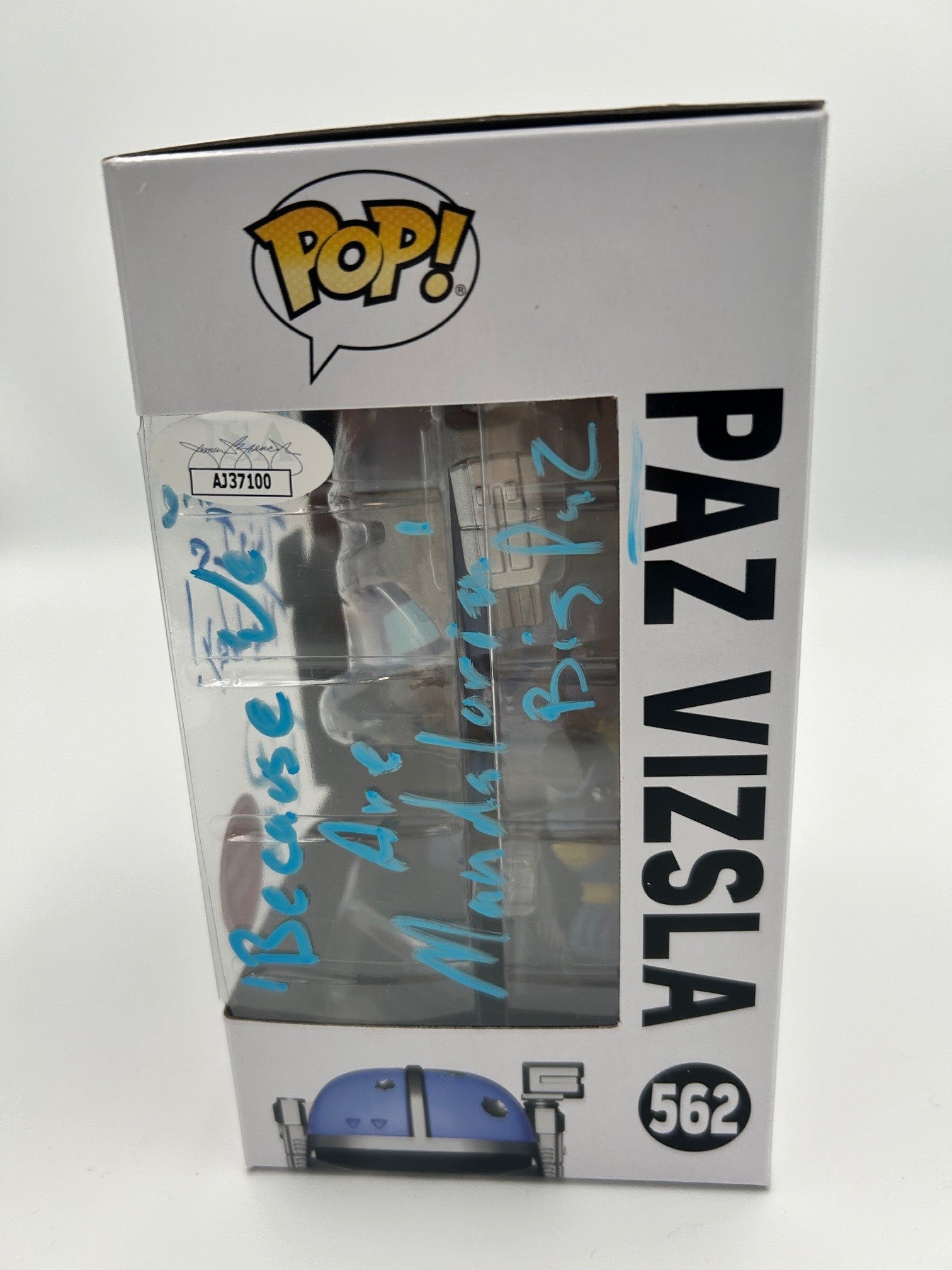Paz Vizsla - #562 - Funko Pop! - Star Wars - Signed By Tait Fletcher -  Gamestop Exclusive