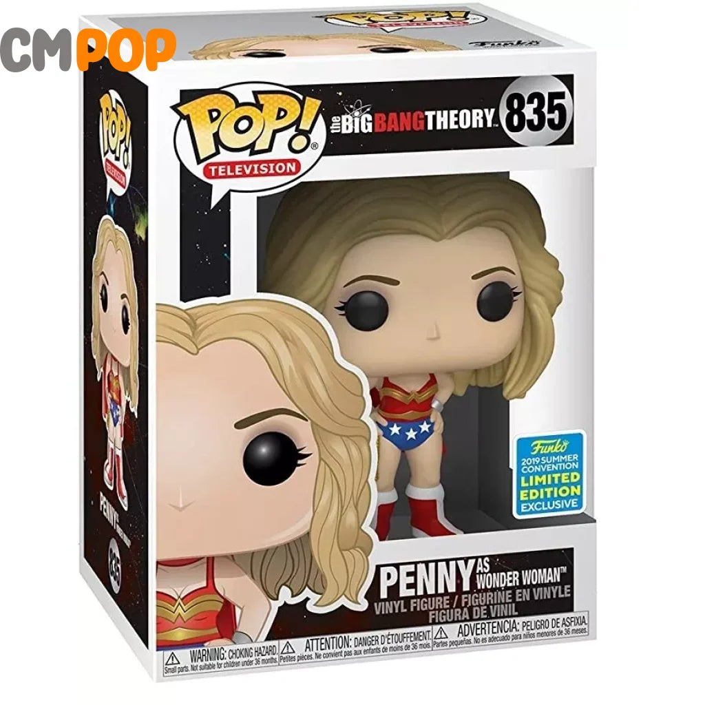Penny As Wonder Woman - #835 - Funko Pop! - Big Bang Theory - 2019 Summercon Exclusive Funko Pop