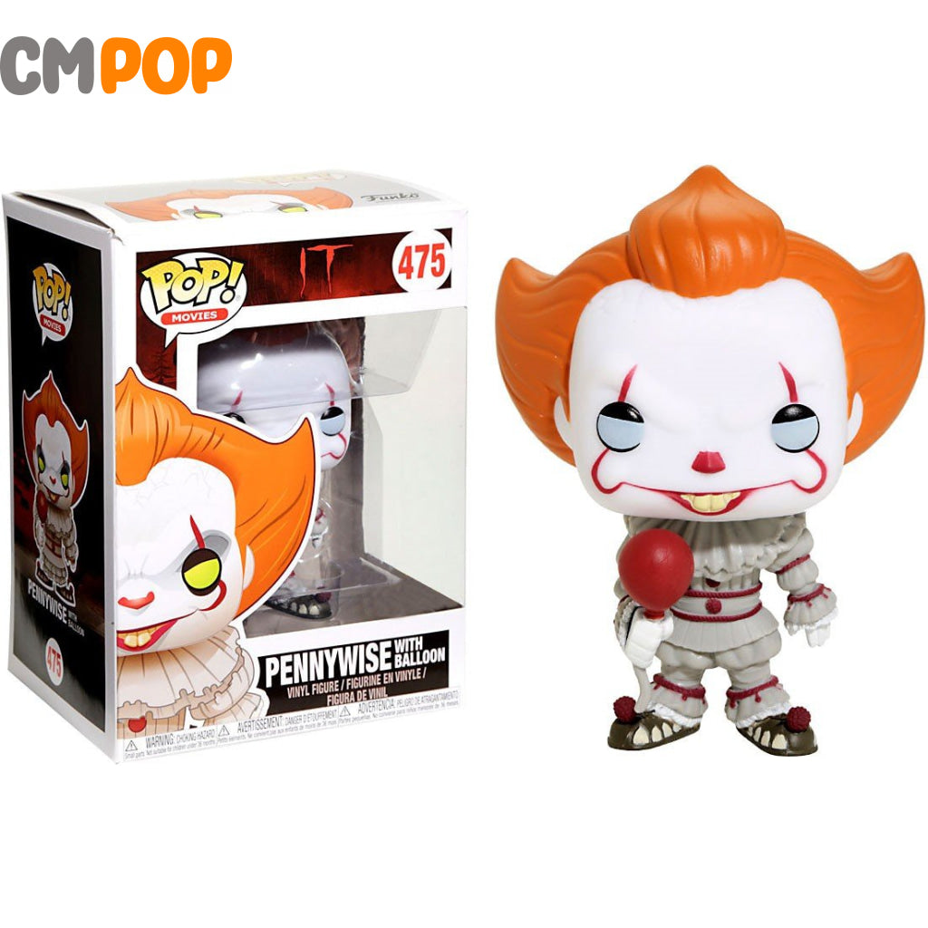 Pennywise (With Ballon) - #475 Funko Pop! Movies It Exclusive