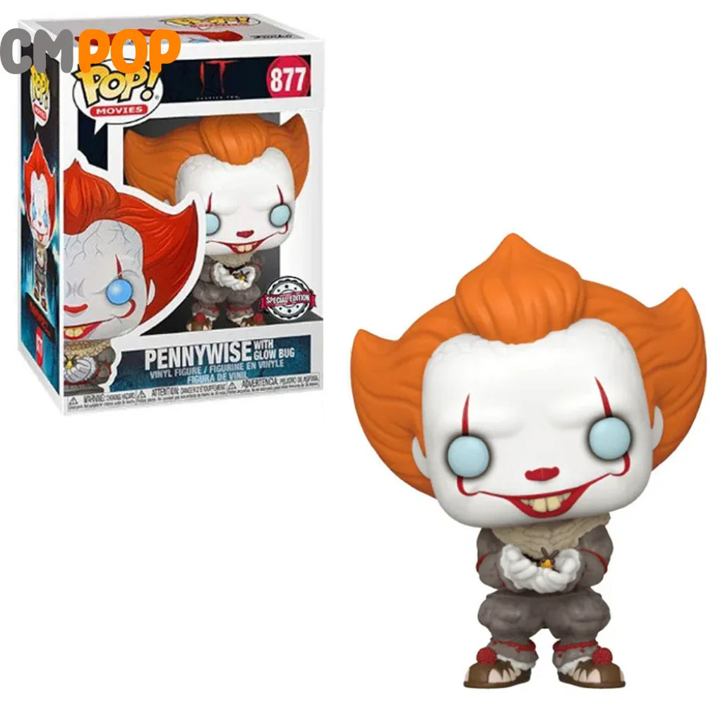 Pennywise (With Glow Bug) - #877 Funko Pop! Movies It Special Edition