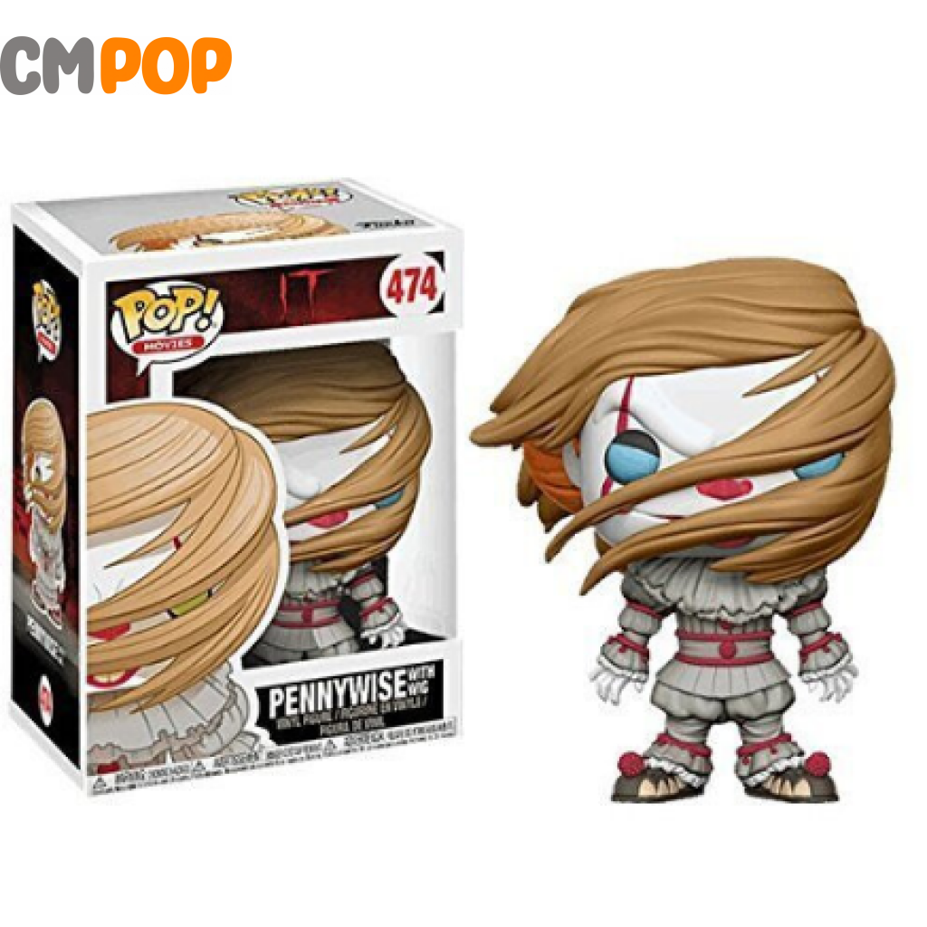 Pennywise (With Wig) - #474 - Funko Pop! - Movies - IT Funko Pop