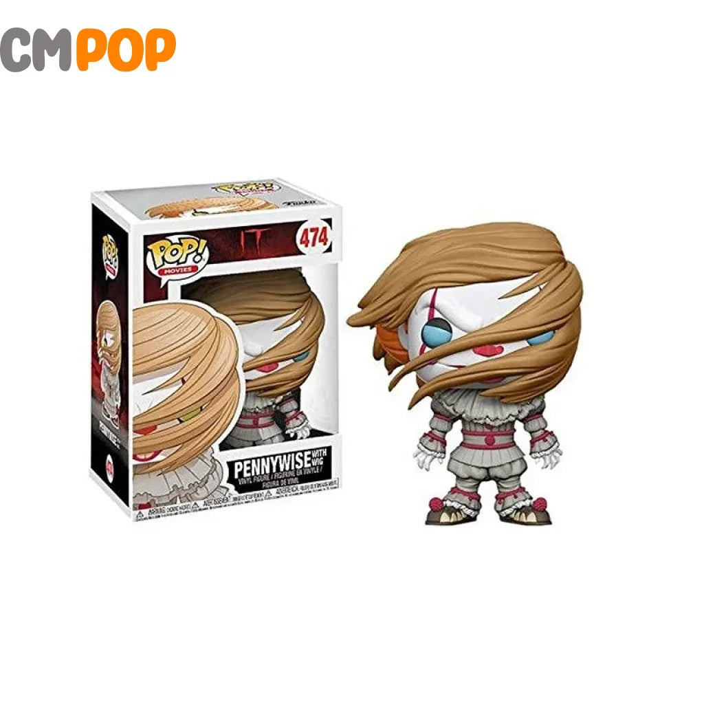Pennywise (With Wig) - #474 Funko Pop! Movies It Exclusive