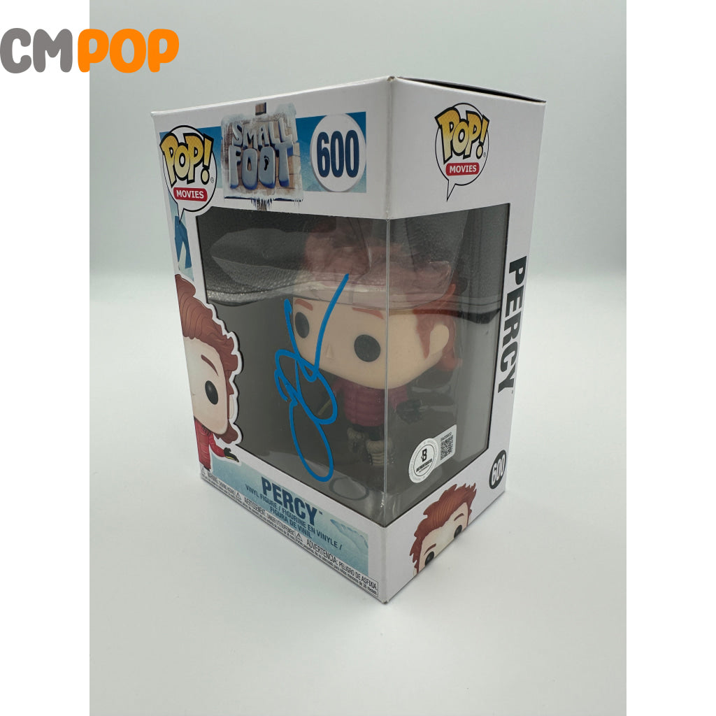 Percy - #600 Funko Pop! Movies Small Foot Signed By James Corden Certified Pop
