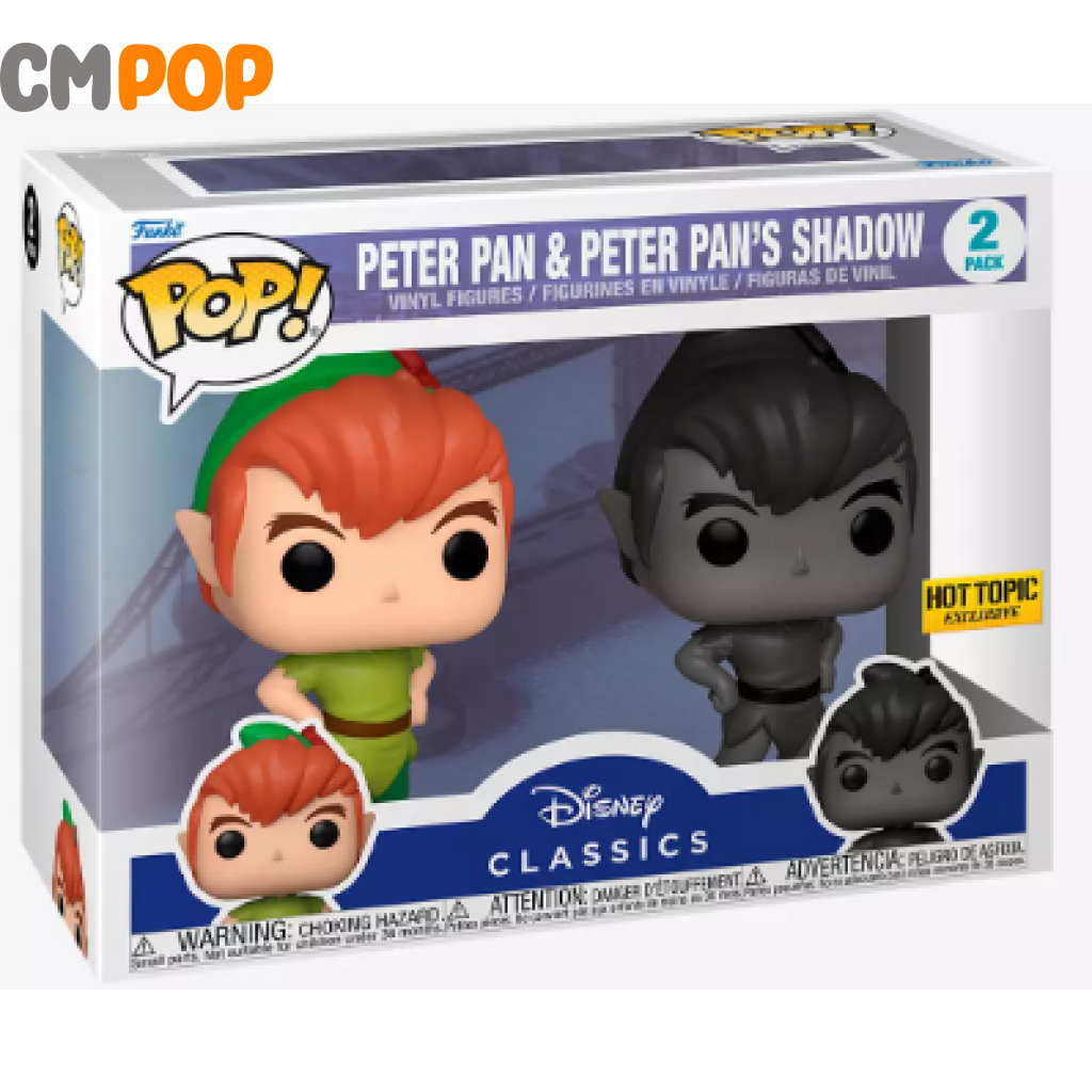 Peter Pan & Panβs Shadow - Funko Pop! Disney Hot Topic Exclusive Pop