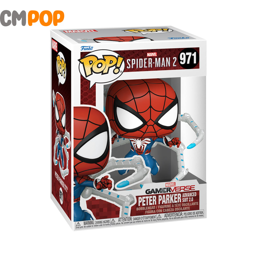 Peter Parker Advanced Suit 2.0 - #971 Spider - Man 2 Marvel Funko Pop