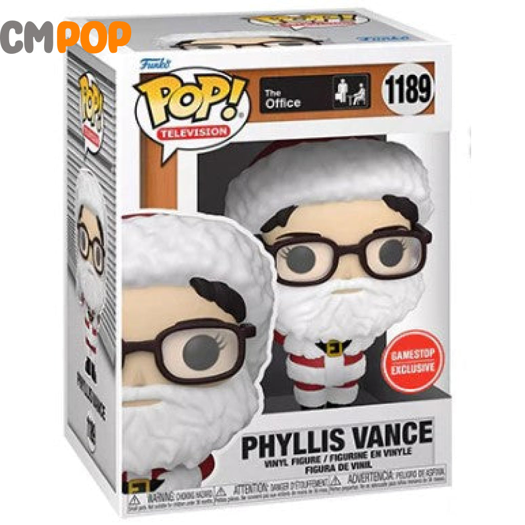 Phyllis Vance Santa - #1189 Funko Pop! The Office Gamestop Exclusive Pop