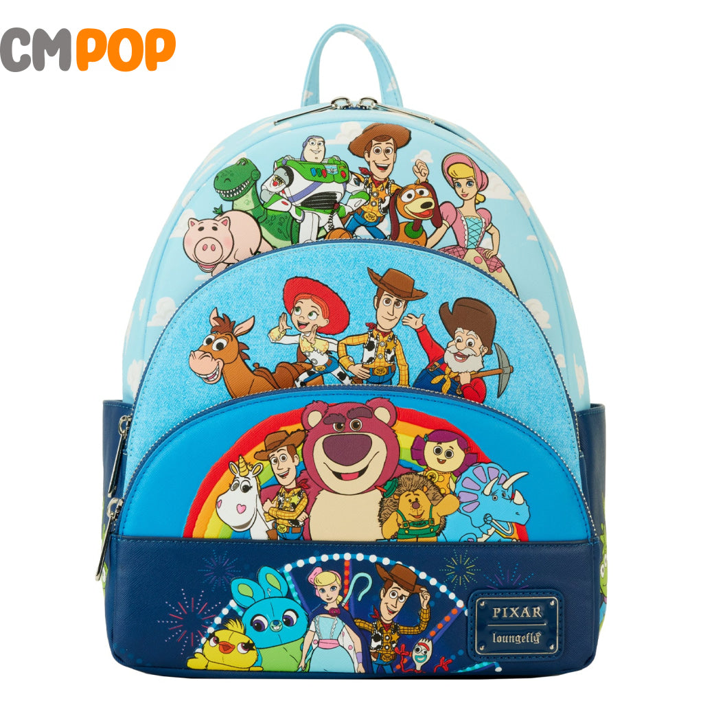 Pixar Toy Story Movie Collab Triple Pocket Mini Backpack - Loungefly
