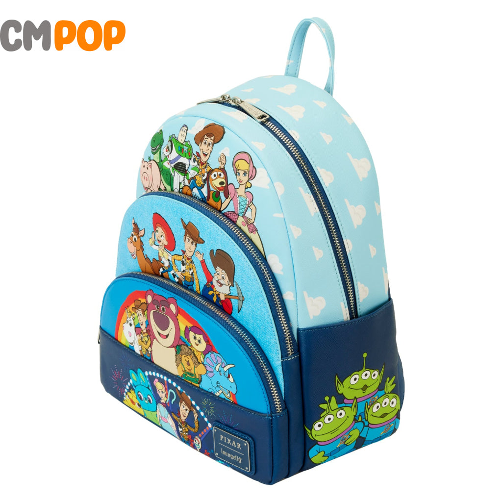 Pixar Toy Story Movie Collab Triple Pocket Mini Backpack - Loungefly